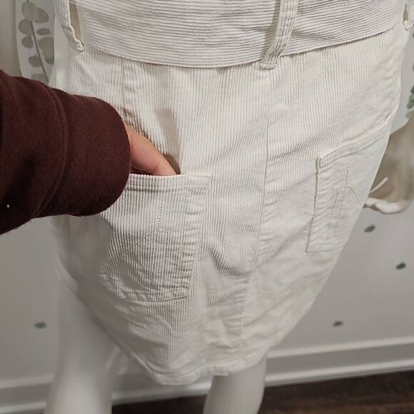 Show Me Your MuMu Outlaw Dress Ivory Corduroy - Picture 10 of 11